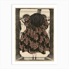 Woman In A Dress 6 Art Print