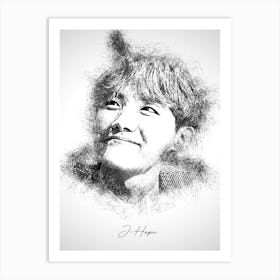 J Hope Bts Art Print