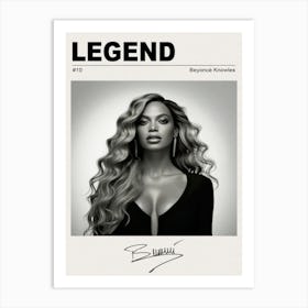 Beyonce Knowles Art Print