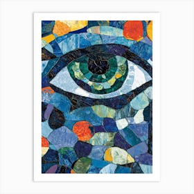 Mosaic Eye Art Print