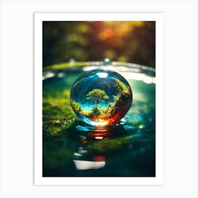 Tree In A Drop Of Water 1 Art Print