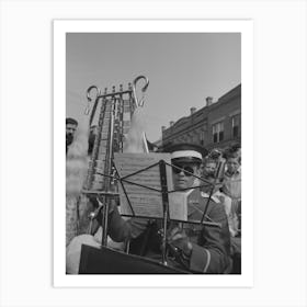 Member Of Southwestern University Band With Instrument, National Rice Festival, Crowley, Louisiana By Russell Art Print