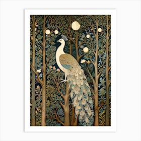 William Morris Peacock In The Woods Art Print