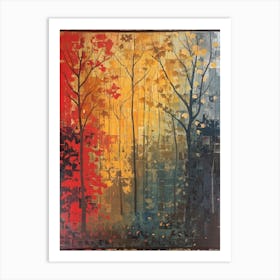 Autumn Trees Art Print