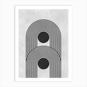 Circles and lines 28 Art Print