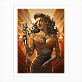 Pin Up Girl 1 Art Print