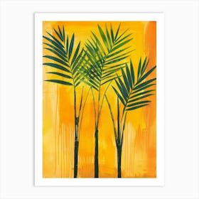 Three Palm Trees 2 Art Print