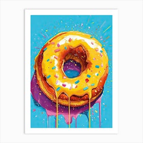 Colour Pop Donuts 1 Art Print