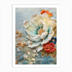 Chinese Embroidery 74 Art Print