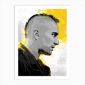 Taxidriver Yellow Art Print