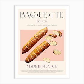 Baguette Mid Century Art Print