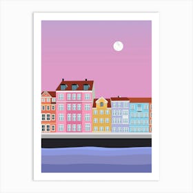 Pastel Mood Copenhagen Art Print