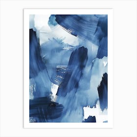 Abstract Blue Painting 20 Art Print