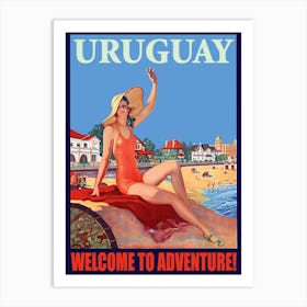 Uruguay, Beauty On A Beach Art Print