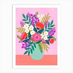 August Bouquet Art Print