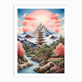 Japanese Pagoda 2 Art Print