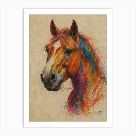 Colorful Horse 2 Art Print