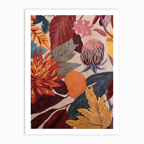 Fall Botanicals Celosia 1 Art Print