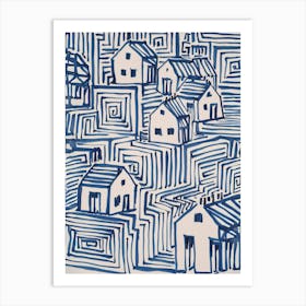 'Houses' Art Print