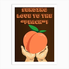 Love Peach Art Print