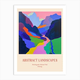 Colourful Abstract Berchtesgaden National Park Germany 2 Poster Art Print