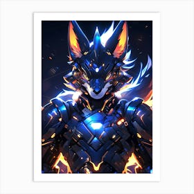 Fox Armor Art Print