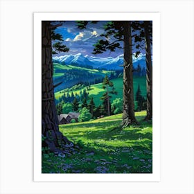 Landscape Painting 21 Art Print