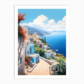 Greece Village Art Print