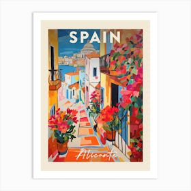 Alicante Spain 2 Fauvist Painting Poster Art Print