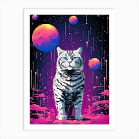 Cat In Space Art Print