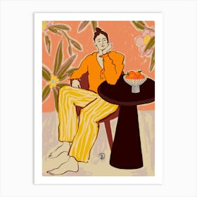 calm women Art Print