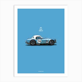Cars in Colors, Shelby Cobra 427 Art Print