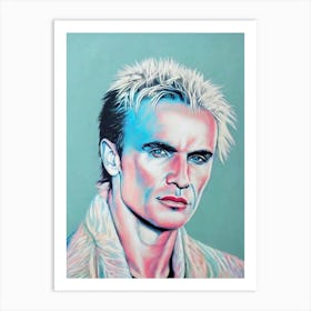 Billy Idol Colourful Illustration Art Print