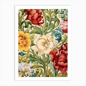 Floral Wallpaper 35 Art Print