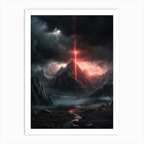 Lightning In The Sky Art Print