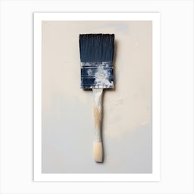 Blue Paint Brush 1 Art Print