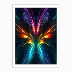 Abstract Butterfly Wings Art Print