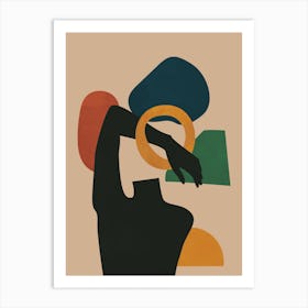 Abstract Body Mind Modern Mid Century Art Print