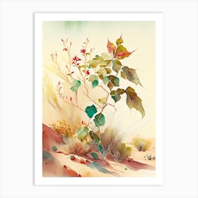 Poison Ivy In Desert Landscape Pop Art 5 Art Print