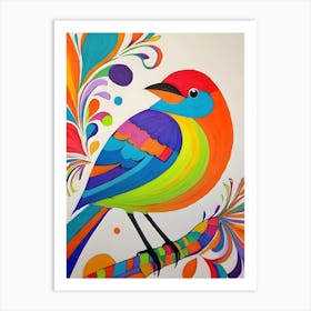 Colorful Bird-Reimagined 22 Art Print