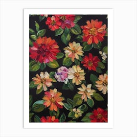 Stock Still Life Oil Painting Flower Art Print