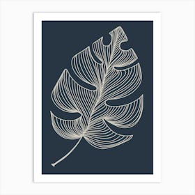 Leaves Line Art Art Print