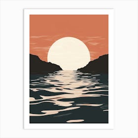 Sunset Over The Water 7 Art Print