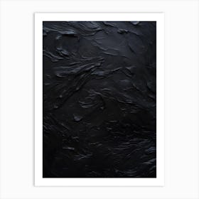 Black Paint Texture 1 Art Print