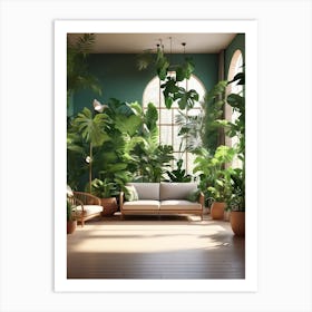 Tropical Living Space Art Print