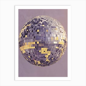 Lilac Disco Ball Art Print