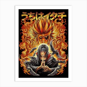 Uchiha Sasuke Anime Poster Art Print