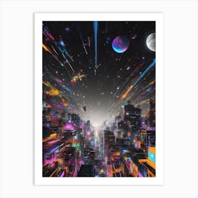 Futuristic City 2 Art Print