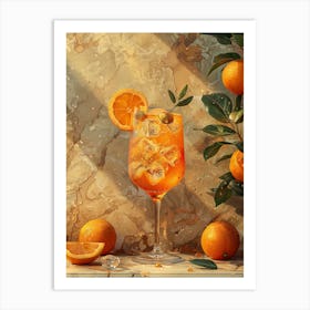 Orange Cocktail 15 Art Print