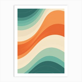 Abstract Wave Pattern 3 Art Print